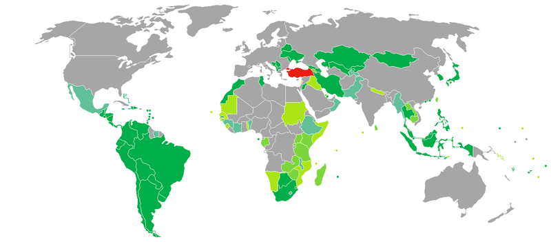 Turkey Passport visa-free countries