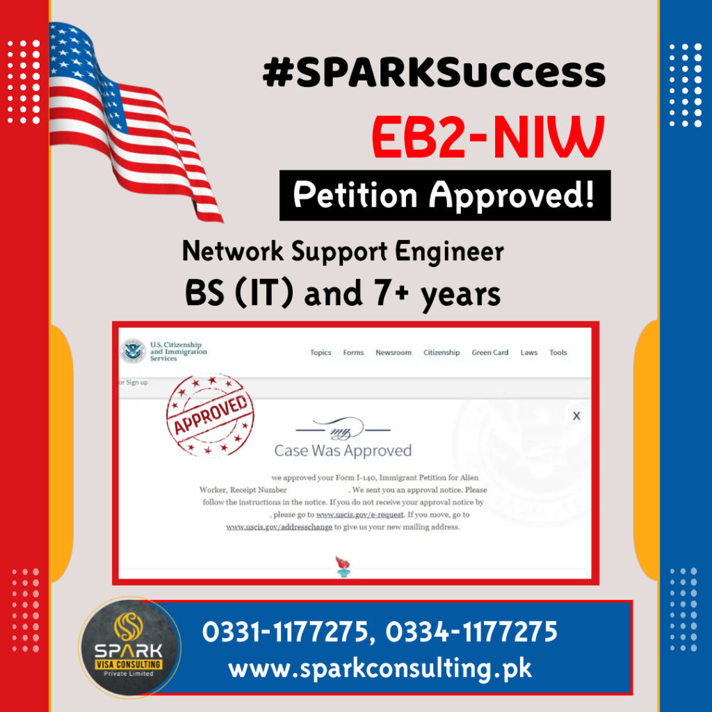 Success Stories EB2-NIW from Pakistan - SPARK Visa Consulting (Pvt.) Ltd.